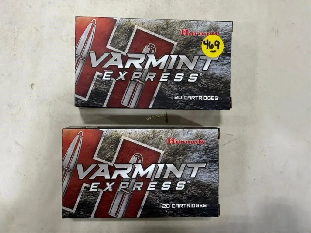 40-Rds Hornady 22-250 REM 55 Grain