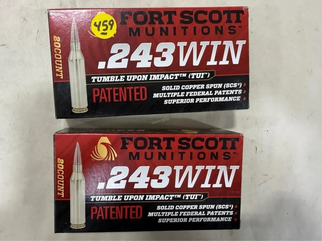 40-Rds Fortscott 243 WIN 58 Grain