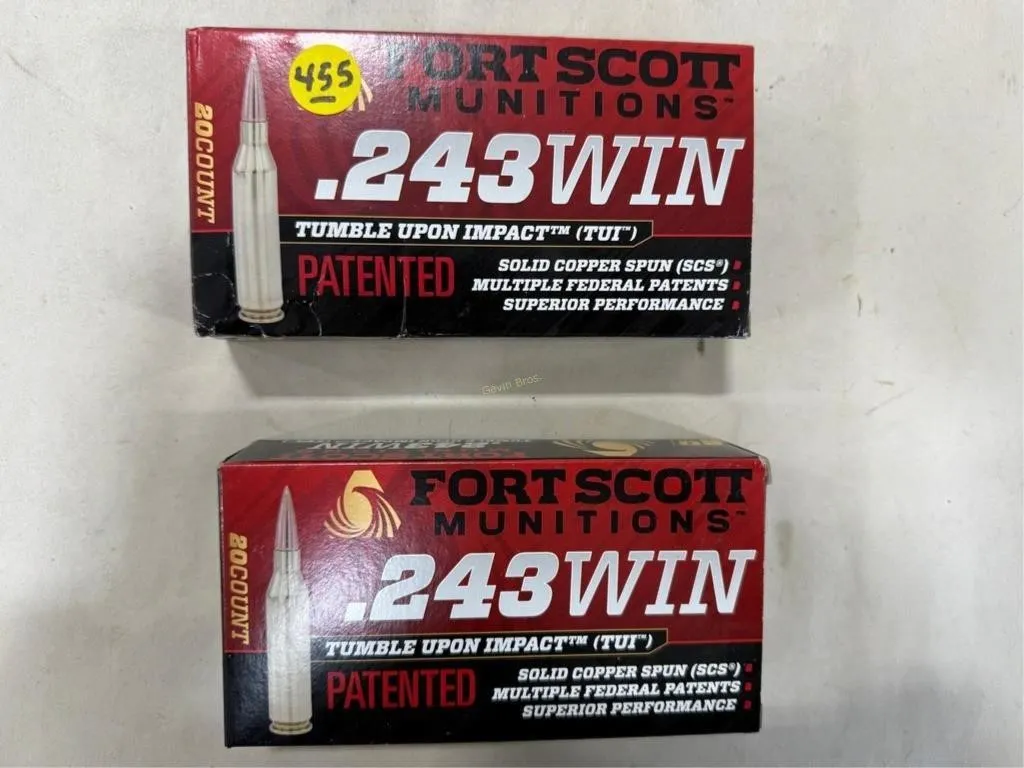 40-Rds Fortscott 243 WIN 58 Grain