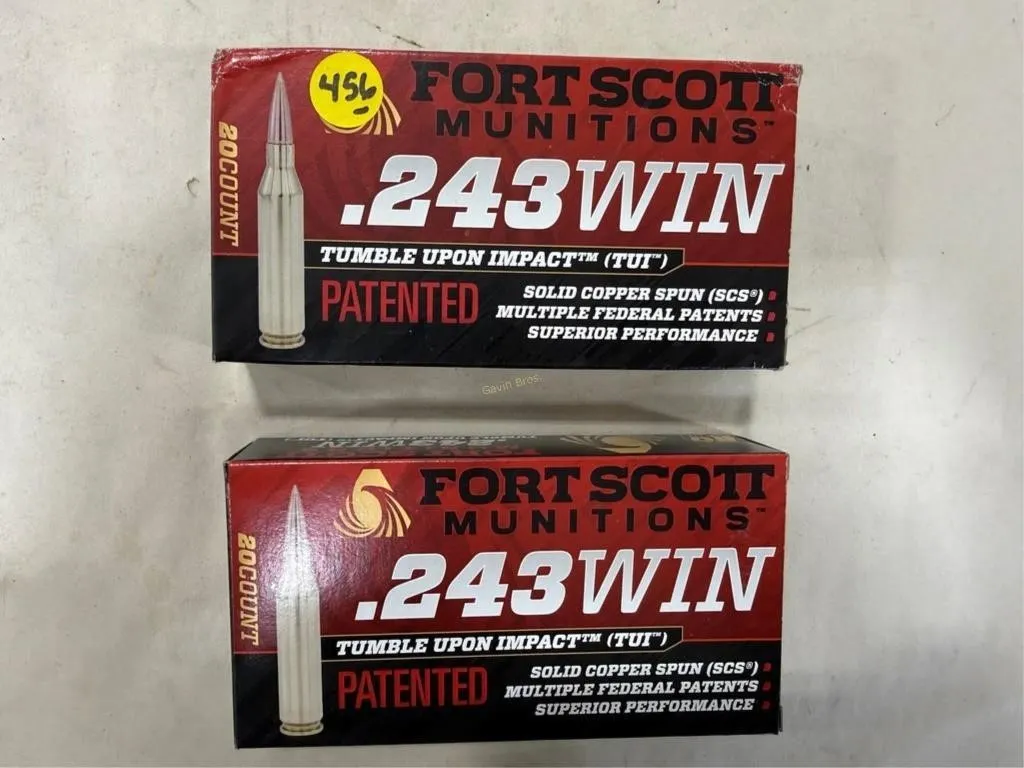 40 Rds Fortscott 243 WIN 58 Grain