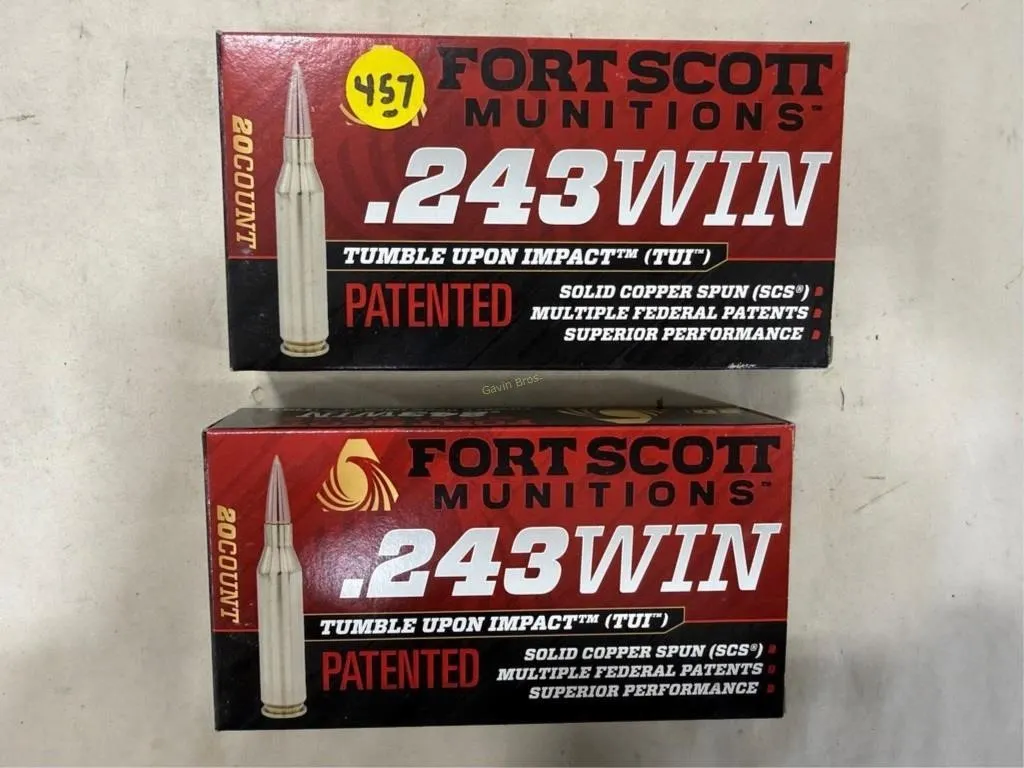 40-Rds Fortscott 243 WIN 58 Grain