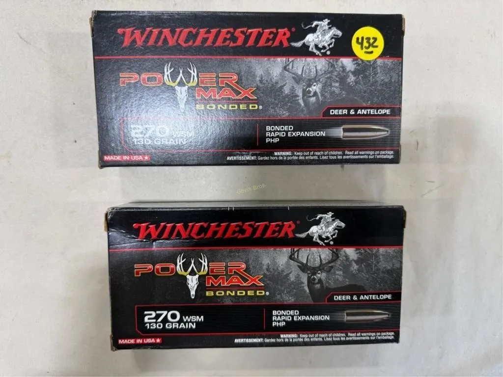 40 Rds Winchester 270 WSM 130 Grain