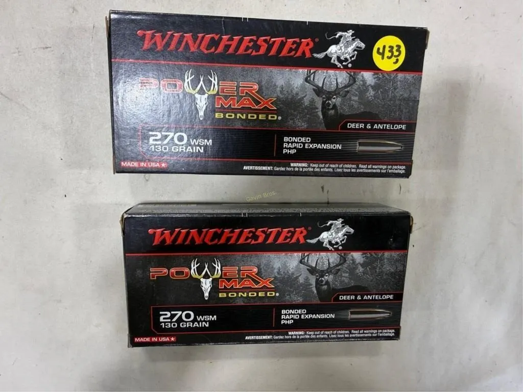 40-Rds Winchester 270 WSM-130 Grain