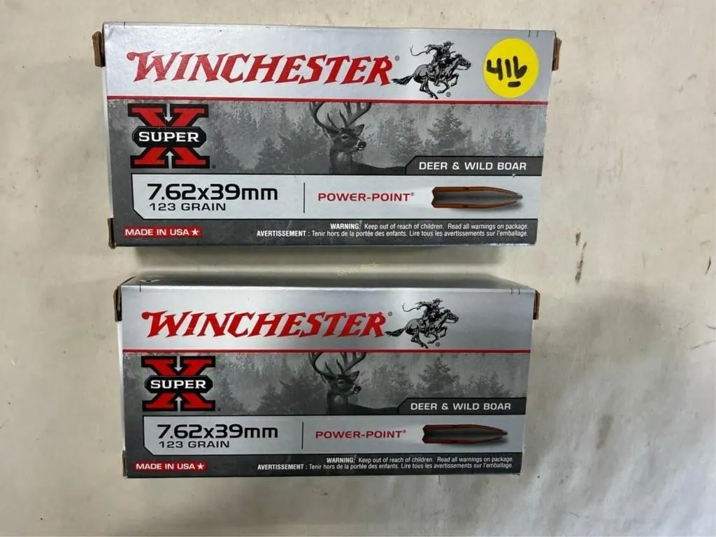 40-Rds Winchester 7.62X39mm 123 Grain