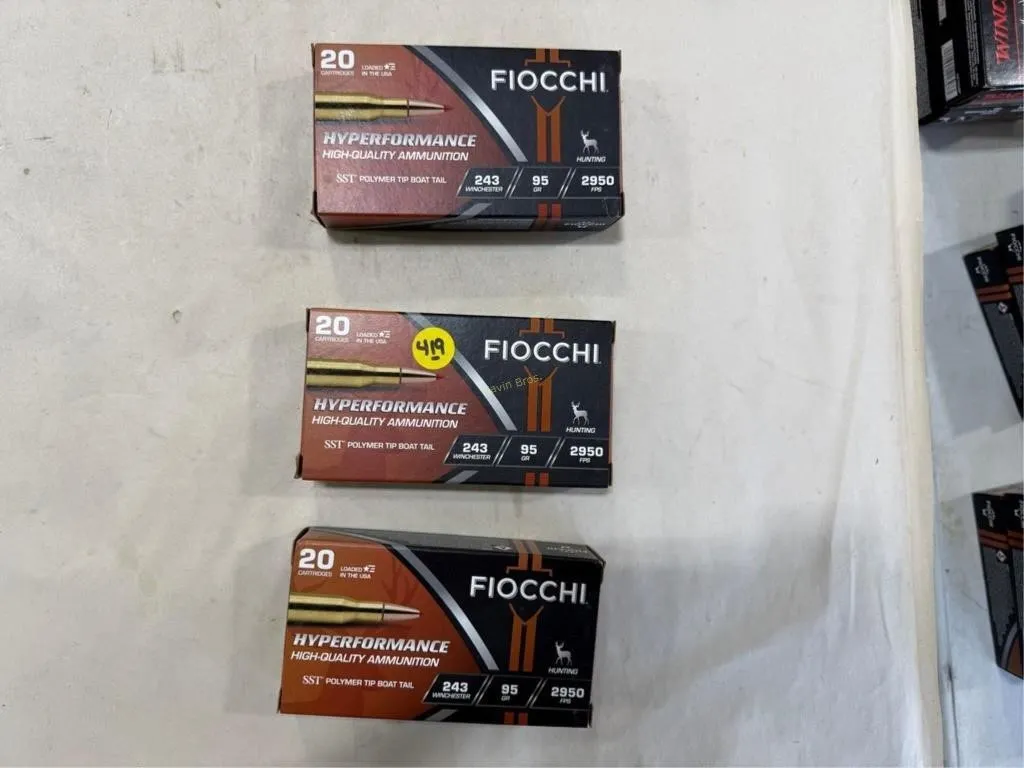 60-Rds Fiocchi 243 WIN 95 Grain