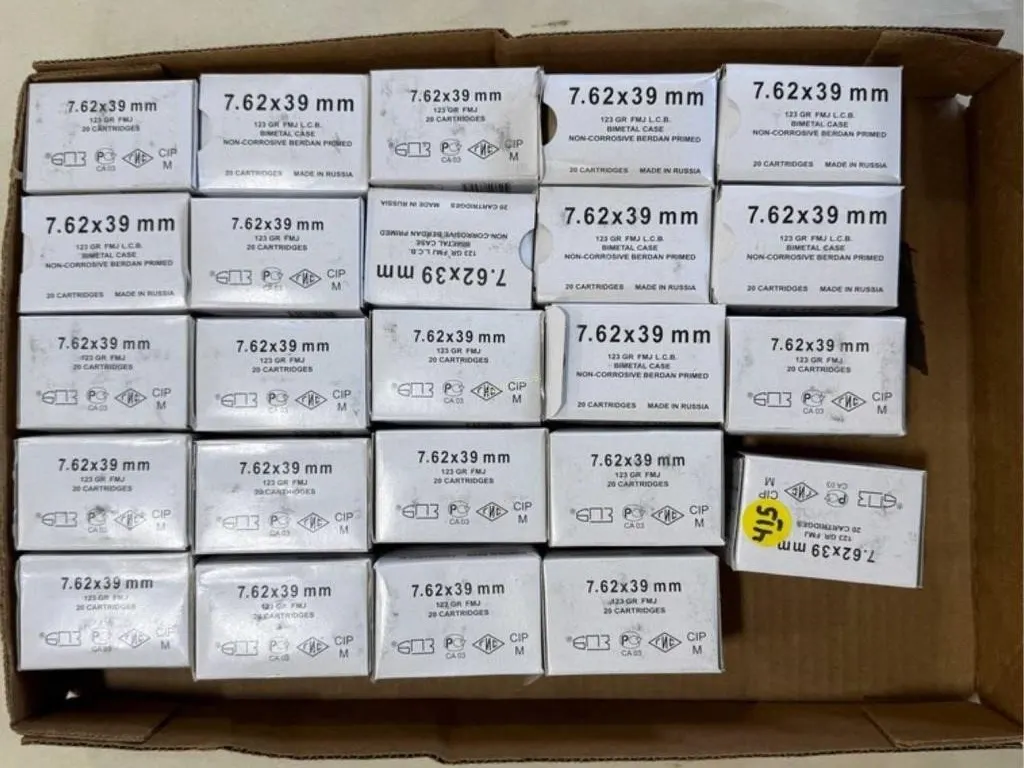 480 Rds 7.62X39 mm. 123 Grain