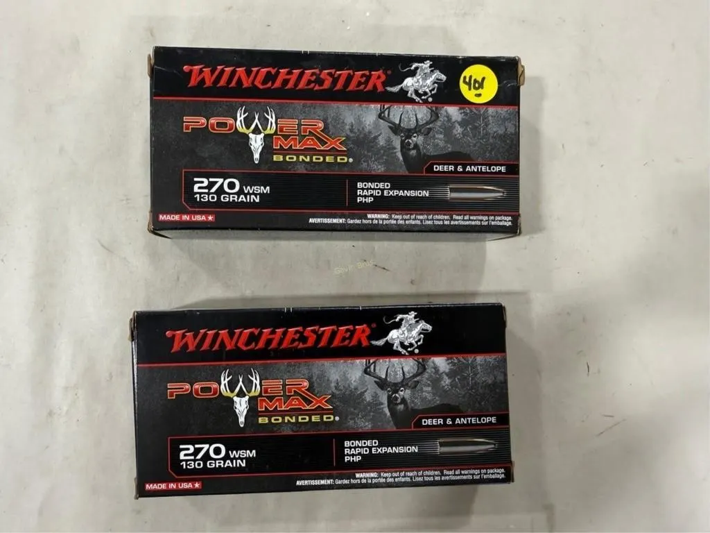 40-Rds Winchester 270 WSM-130 Grain
