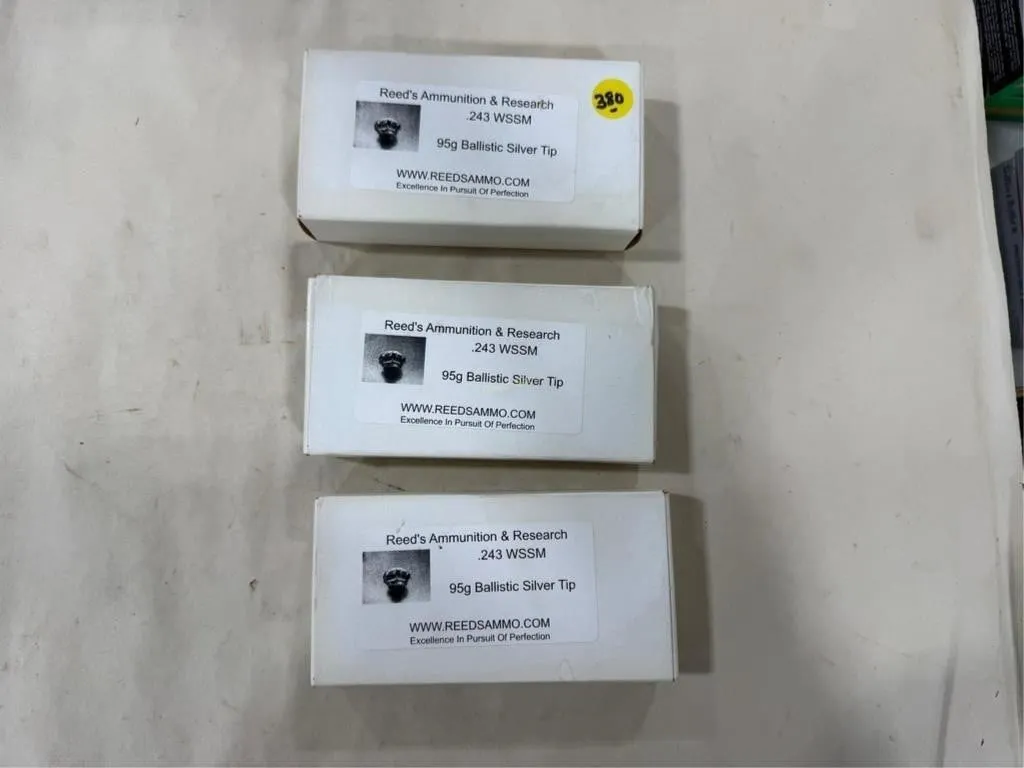 60-Rds Reed 243 WSSM-95 Grain