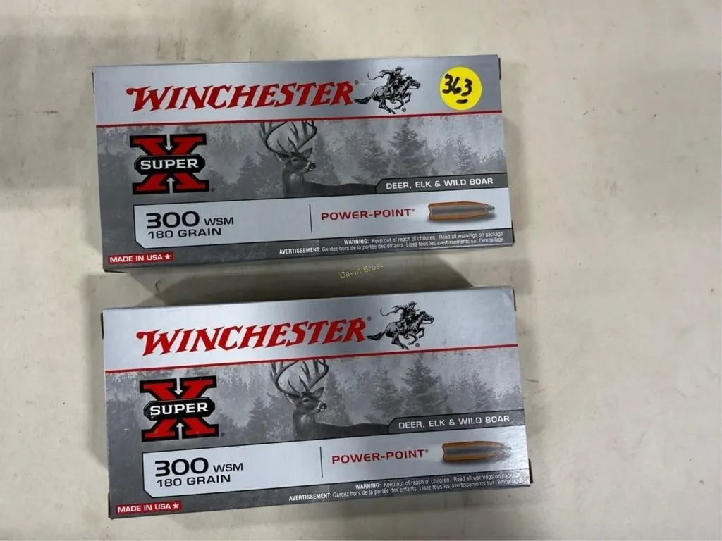 40-Rds Winchester 300 WSM-180 Grain