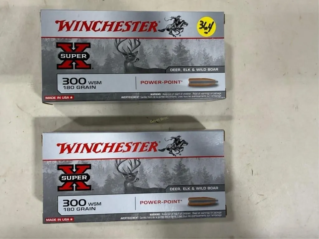 40-Rds Winchester 300 WSM-180 Grain