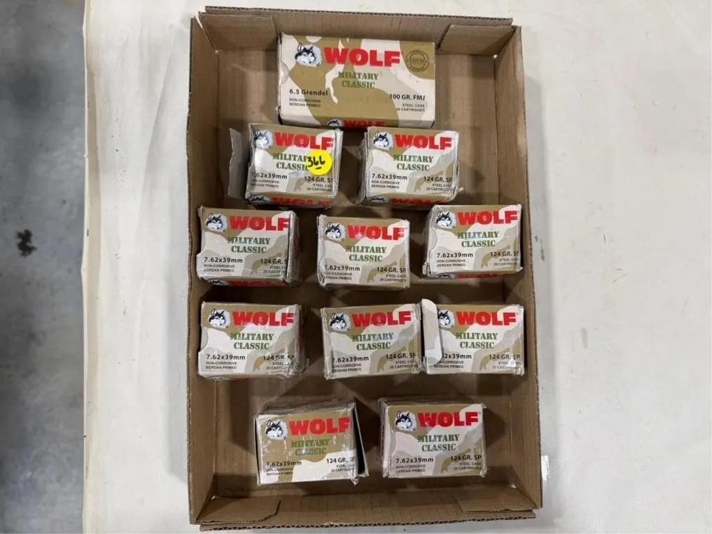 200-Rds Wolf 7.62X39 124-Grain