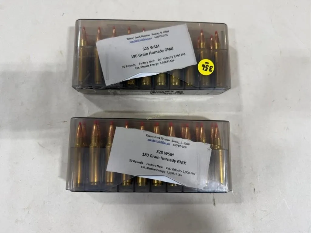 40-Rds 325 WSM - 180 Grain