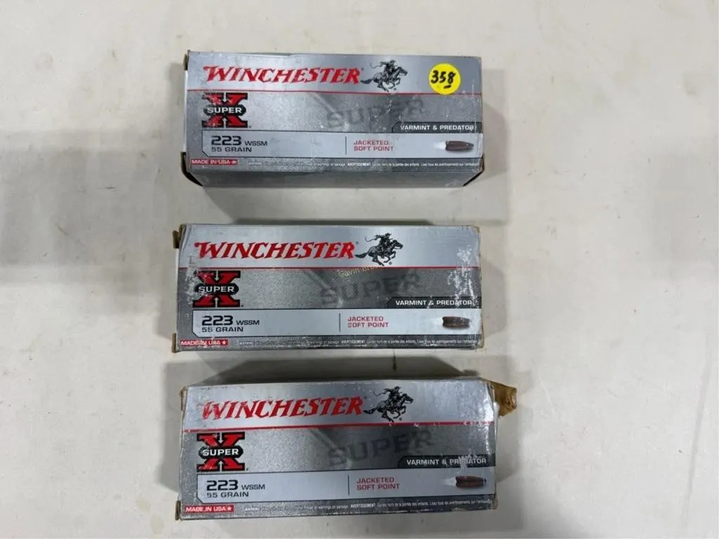 60-Rds Winchester 223 WSSM-55 Grain