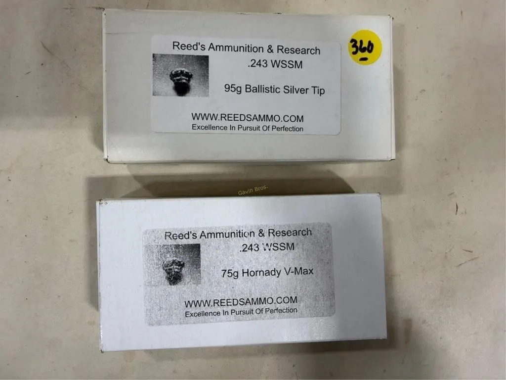 40-Rds Reed 243 WSSM- 95 Grain