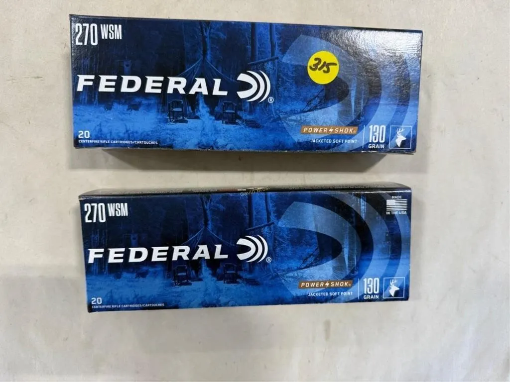 40-Rds Federal 270 WSM - 130 Grain