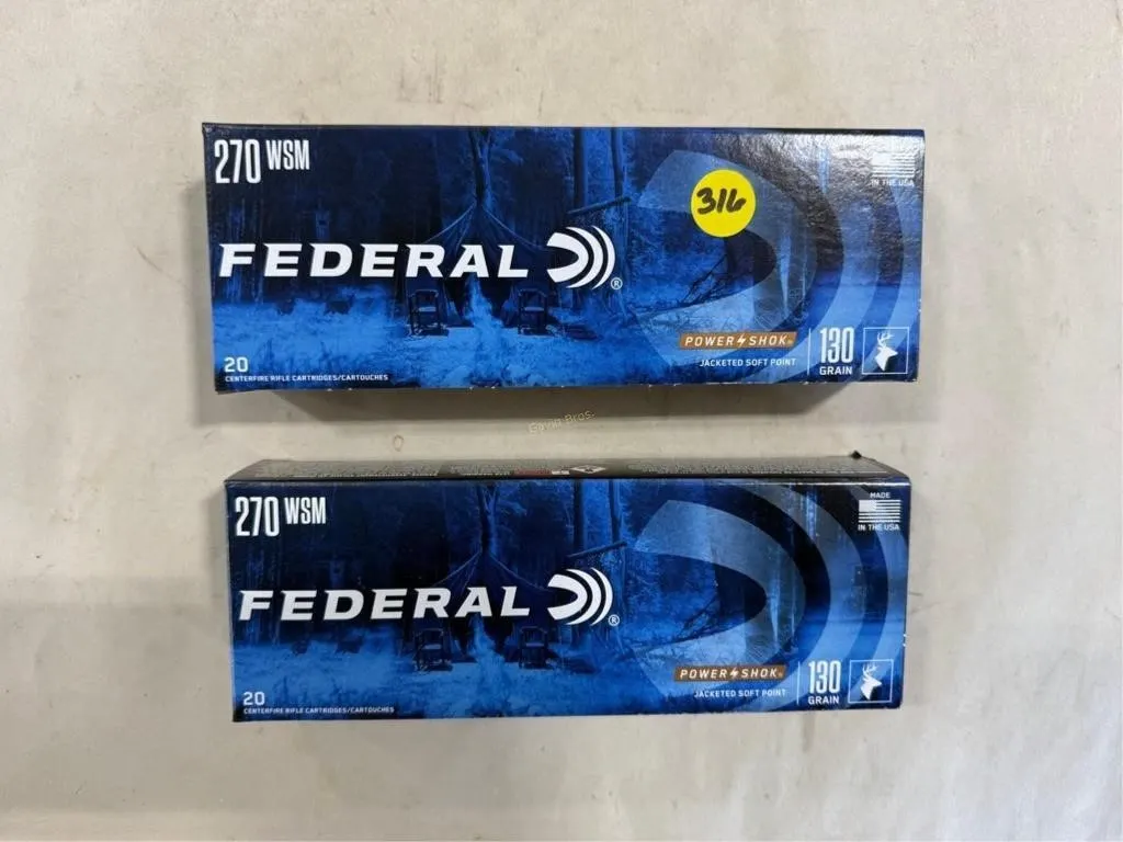 40-Rds Federal 270 WSM - 130 Grain
