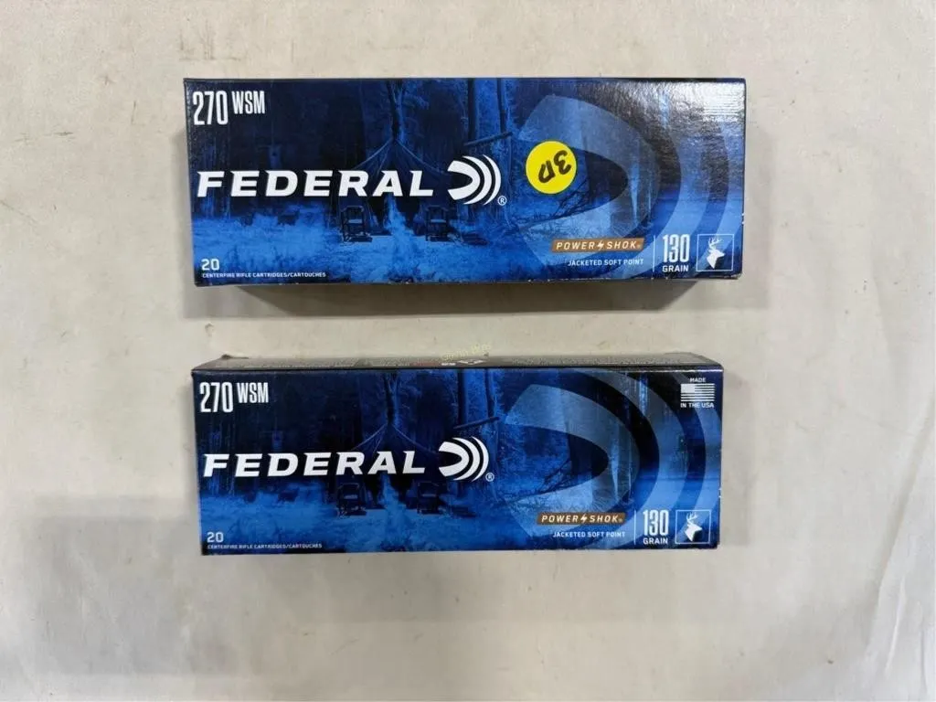 40-Rds Federal 270 WSM - 130 Grain