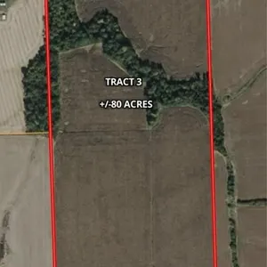 Tract 3 - +/-80 acres