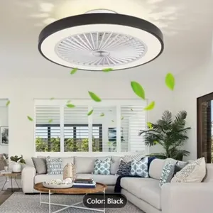 20" Ceiling Fans with Lights - Black with Remote