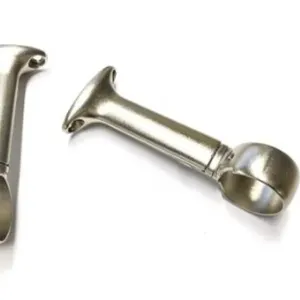 Ceiling-Mount Curtain Rod Bracket in Silver