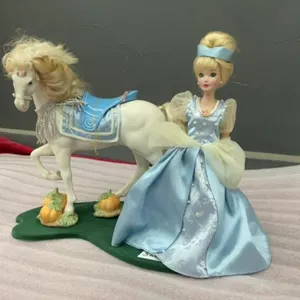 PORCELAIN HORSE & PRINCESS DOLL