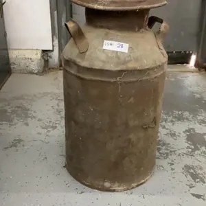 ANTIQUE MILK CAN W/ LID
