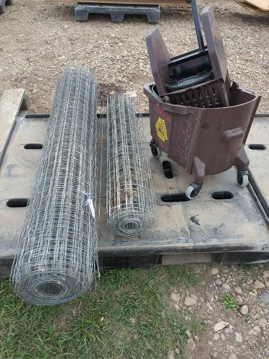 Wire Rolls & Mop Bucket
