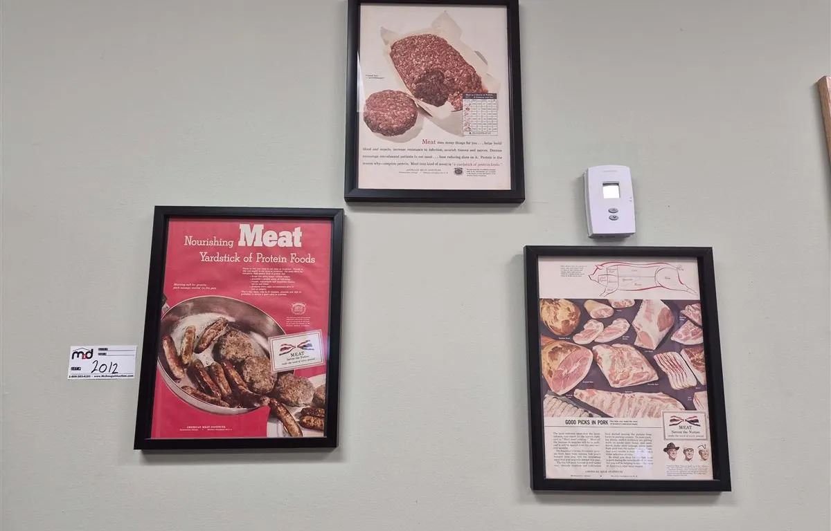 Assorted Framed Meat-Themed Prints
UNRESERVED