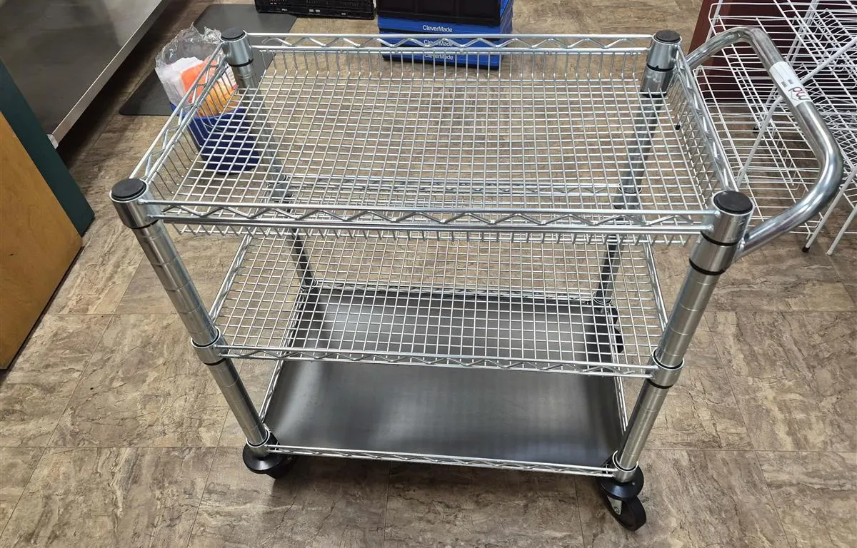 Chrome Wire Utility Cart
UNRESERVED