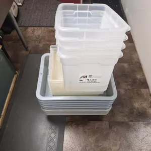 Assorted Plastic Storage Totes
 UNRESERVED