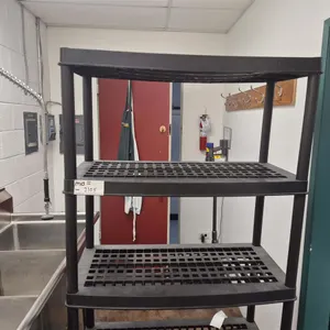 Black Plastic Ventilated Shelving Unit
 UNRESERVED