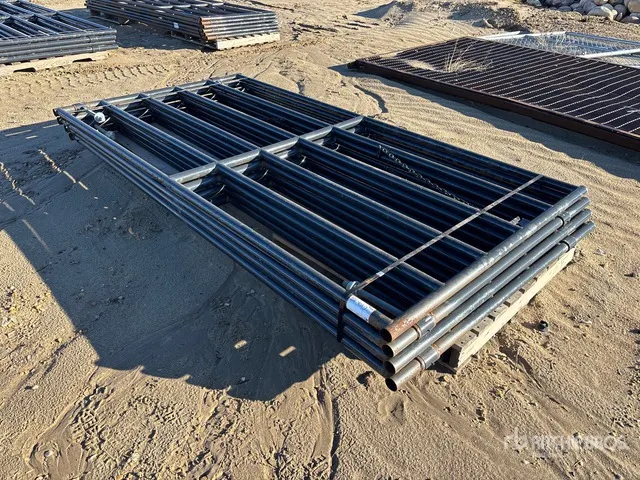 Quantity of (4) 10 ft x 5 ft Steel Livestock Gate