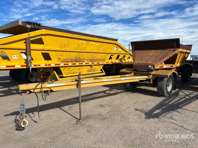 1991 Fruehauf DESB2M11A 20 ft T/A Pup Belly Dump Trailer