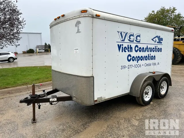 2007 Atlas 12 ft T/A Enclosed Trailer