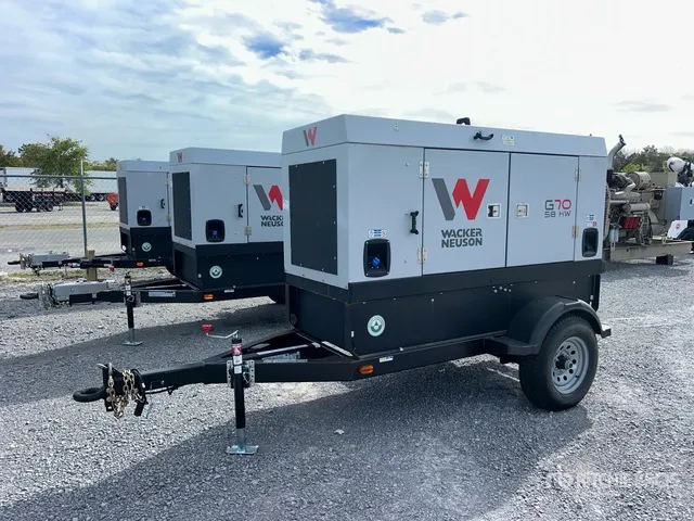 2026 Wacker Neuson G70 58 kW Mobile Generator Set (Unused)