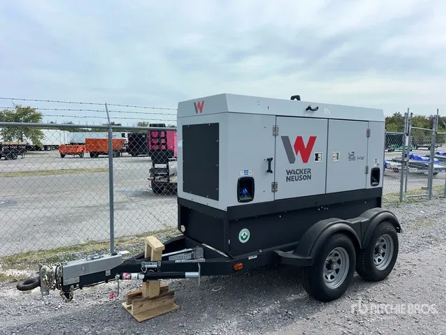 2024 Wacker Neuson G70 58 kW Mobile Generator Set (Unused)