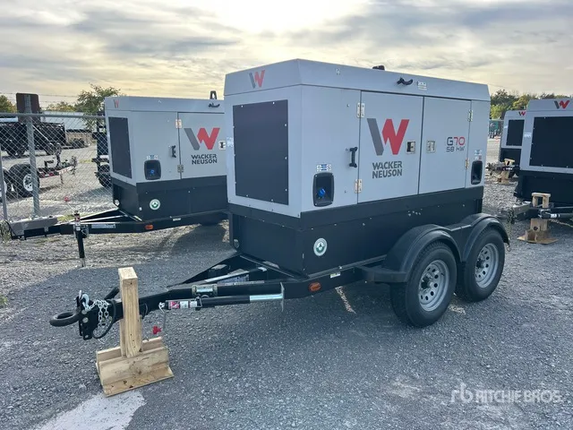 2023 Wacker Neuson G70 58 kW Mobile Generator Set (Unused)