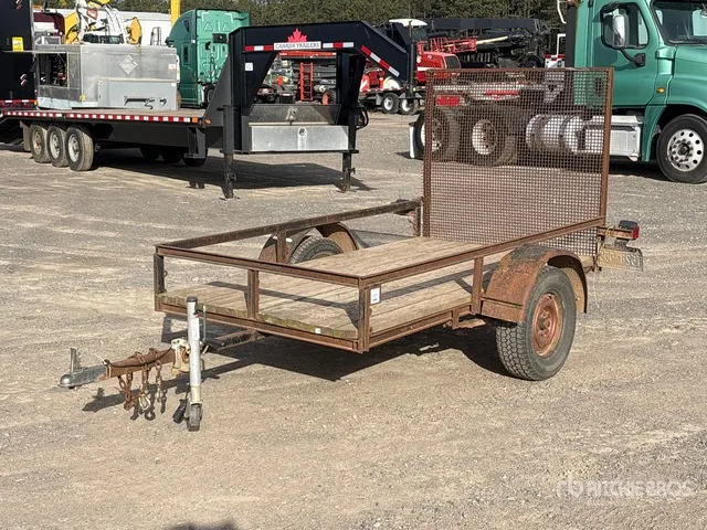 2018 Custom 8 ft S/A Utility Trailer