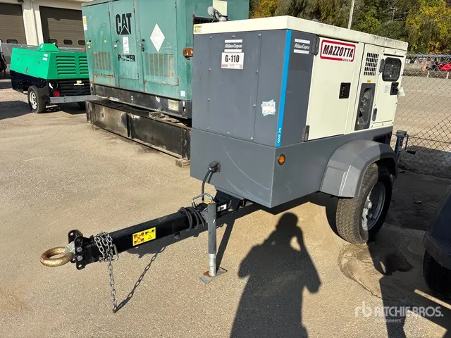 2023 Atlas Copco QAS 25 ID FT4 20 kW Mobile Generator Set