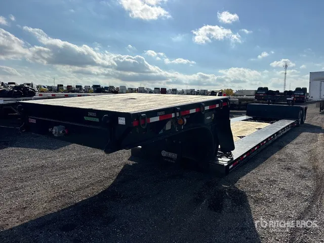 2024 Temisko LE-T2W-48 T/A 48 ft Extendable Removable Gooseneck Lowboy Trailer
