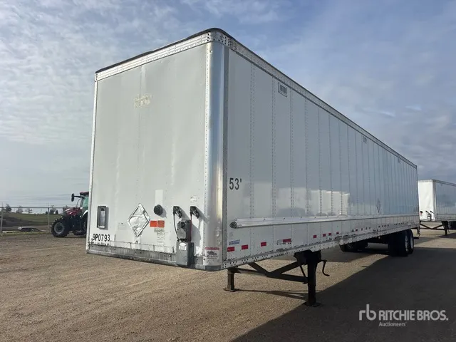 2015 Vanguard 53 ft x 102 in T/A Van Trailer