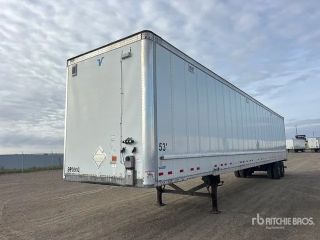 2015 Vanguard 53 ft x 102 in T/A Van Trailer