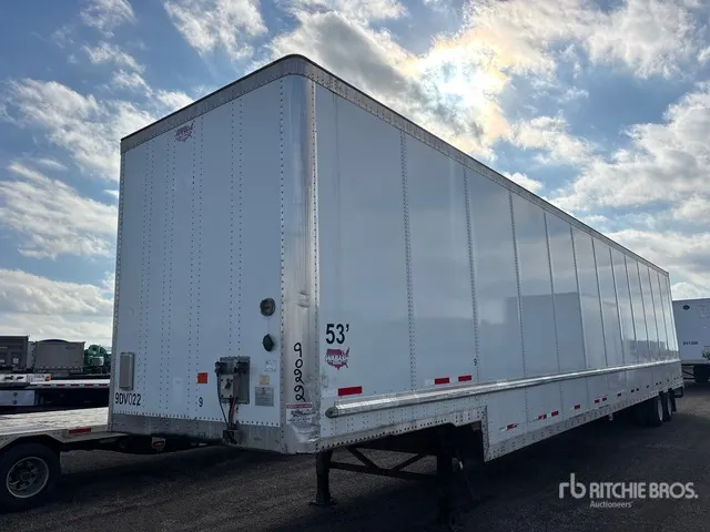 2015 Wabash 53 ft x 102 in T/A Van Trailer