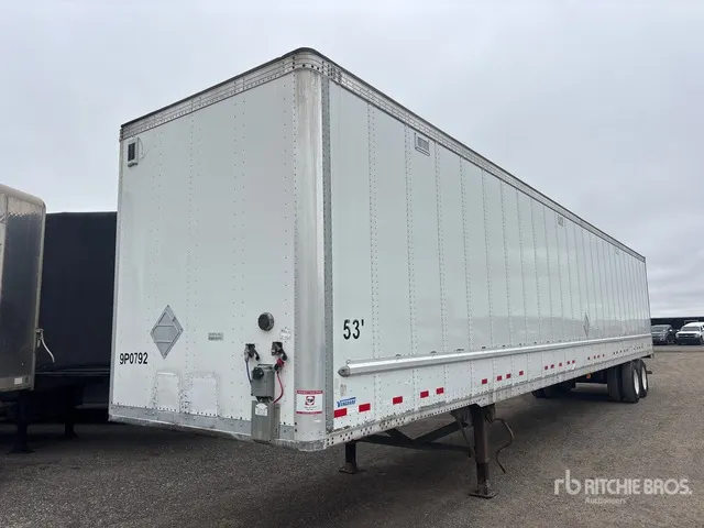 2015 Vanguard 53 ft x 102 in T/A Van Trailer