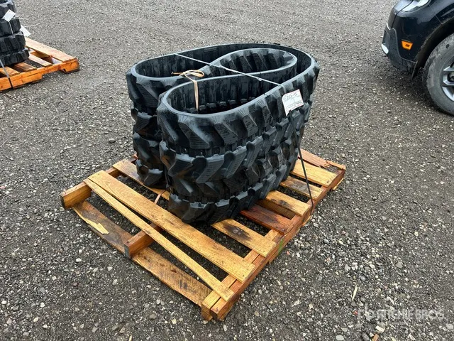 Quantity of (2) 300 mm x 52.5 mm X 80 mm 11" Rubber Tracks (Unused) - Fits John Deere 26G, 27D