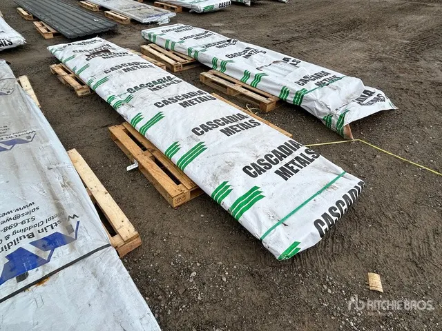 Quantity of (120) 16 ft White Steel Siding / Roofing Sheets (Unused)