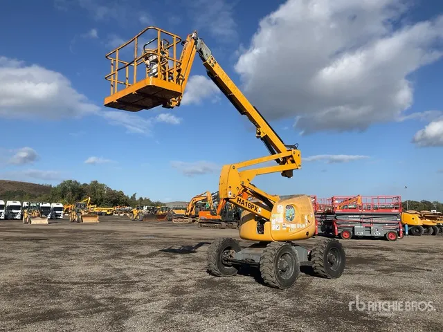2014 Haulotte HA16PX 4WD Diesel Articulating Boom Lift
