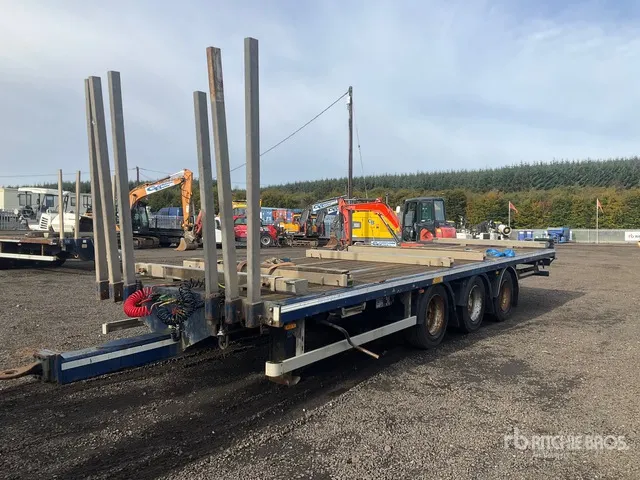 2019 SDC 24 ton 8 m Tri/A Drawbar Flatbed Trailer