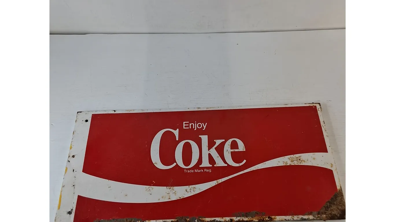 Coca-Cola Enjoy Coke Sign 22 1/4" x 10 1/4" As-Is