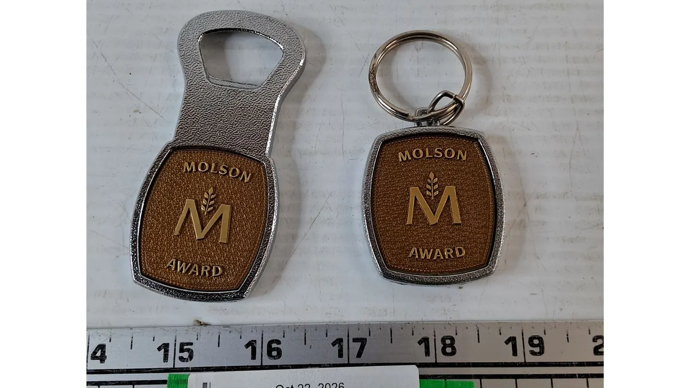 Molson Award Keychain and Bottle Opener